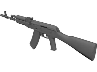 AK-74 3D Model preview
