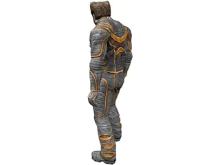 Wolverine X-Man 3D Model preview