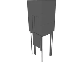 Glass Elevator 3D Model preview