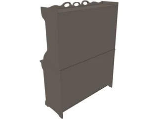 Cabinet Old 3D Model preview