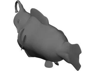Angler Fish 3D Model preview