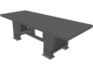 Table Dinning Room 3D Model preview
