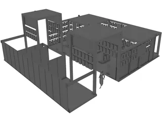Exhibition Stand 3D Model preview