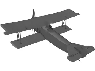 Fokker R7 3D Model preview