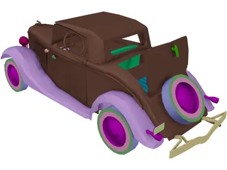Ford V8 3D Model preview