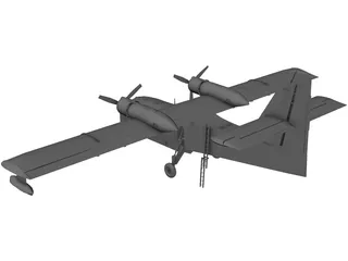 Canadair CL-215 Firefighting 3D Model preview