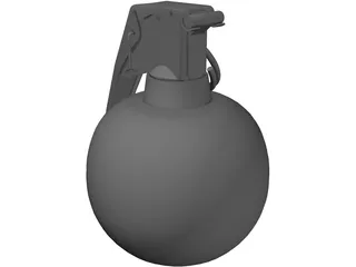Hand Granade 3D Model preview