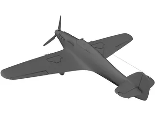 Hawker Hurrikane Mk1 3D Model preview
