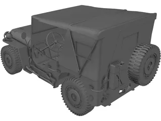 Jeep Willys 3D Model preview