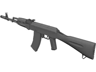Kalasnikov AK-74 3D Model preview