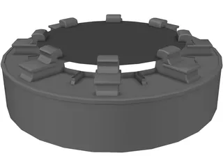 Base Colomn 3D Model preview