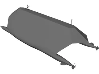 Lockheed Sea Shadow 3D Model preview