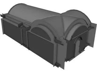 Building Temple 3D Model preview