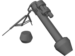 M47 Dragon Anti-tank 3D Model preview