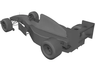 F1 McLaren MP4/8 3D Model preview