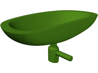 Wash Bowl 3D Model preview