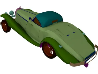 Mercedes-Benz 540 3D Model preview