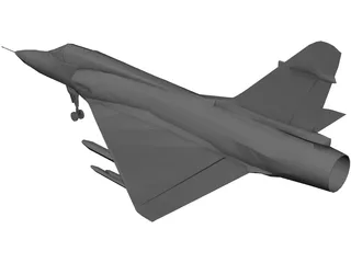 Dassault Mirage Delta 2000 3D Model preview