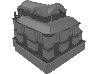 Temple 3D Model preview