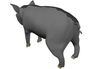 Pig 3D Model preview