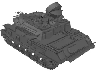ZSU-23-4M Shilka 3D Model preview