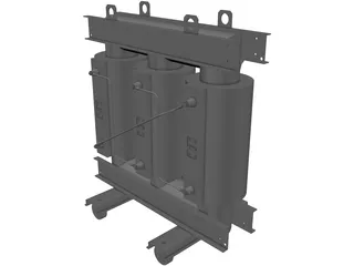 Power Electric Transformer 3D Model preview