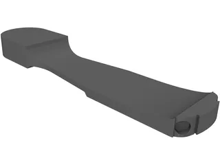 Base Ski Shoe 3D Model preview
