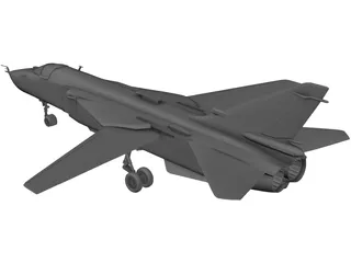 Sukhoi Su-24 Fencer C 3D Model preview