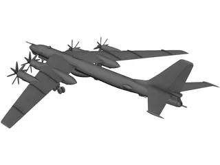 Tupolev Tu-95 Bear 3D Model preview