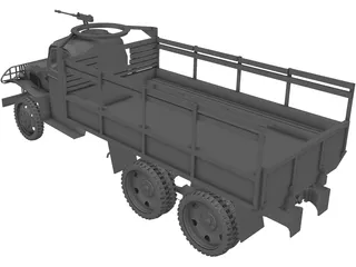 US Army Truck 3D Model preview
