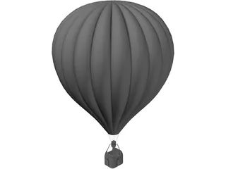 Hot Air Balloon 3D Model preview