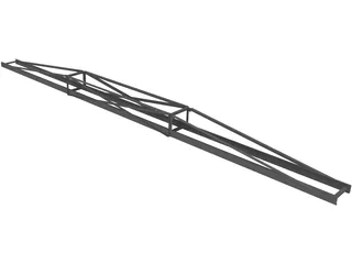 60 Ft Conveyor Truss 3D Model preview