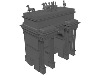 Arco de la Pieche 3D Model preview