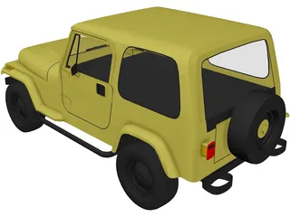 Jeep Wrangler 3D Model preview