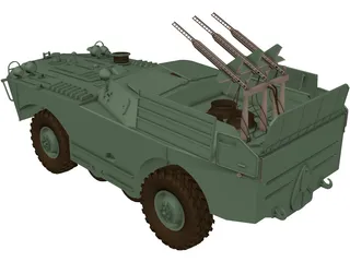 BRDM-1 and AT1 Snapper 3D Model preview