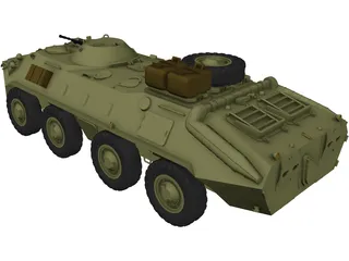 BTR-70 3D Model preview