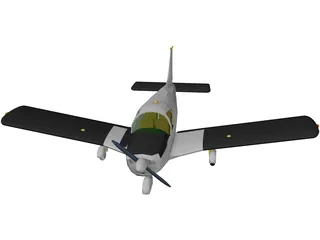 Piper PA-28 Cherokee 3D Model preview