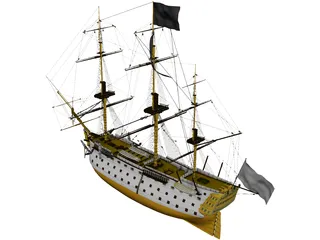 HMS Victory 3D Model preview