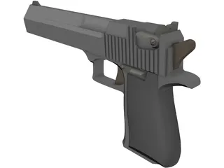 .45 Magnum Desert Eagle 3D Model preview