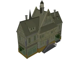 Hotel 3D Model preview