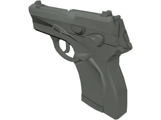 Berretta 9mm Pistol 3D Model preview