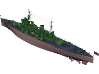 King George V 3D Model preview