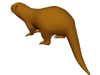 Otter 3D Model preview