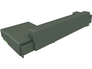 Lowland Sofa 3D Model preview