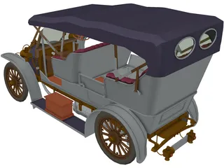 Rolls-Royce Silver Ghost 3D Model preview