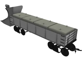 Snow Plow 500 Line 3D Model preview