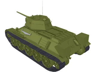 T-34 3D Model preview