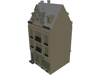 Town House 3D Model preview
