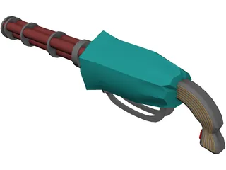 Chain Gun 3D Model preview