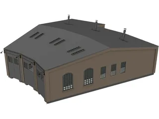 Train Repair 3D Model preview